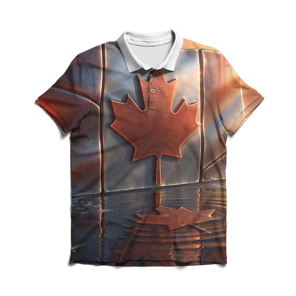 Maple Wind Reflection personalized polo shirts