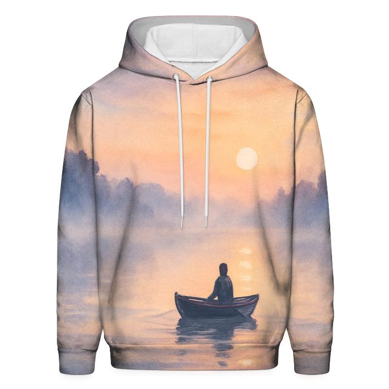 Pastel Lake Whisper premium hoodies