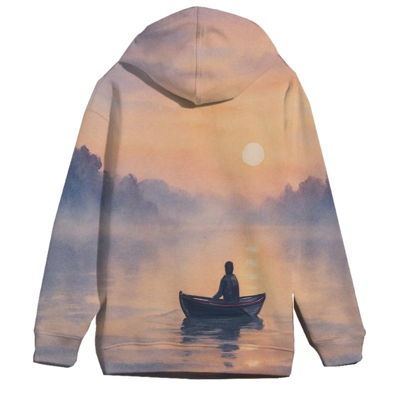Pastel Lake Whisper premium hoodies