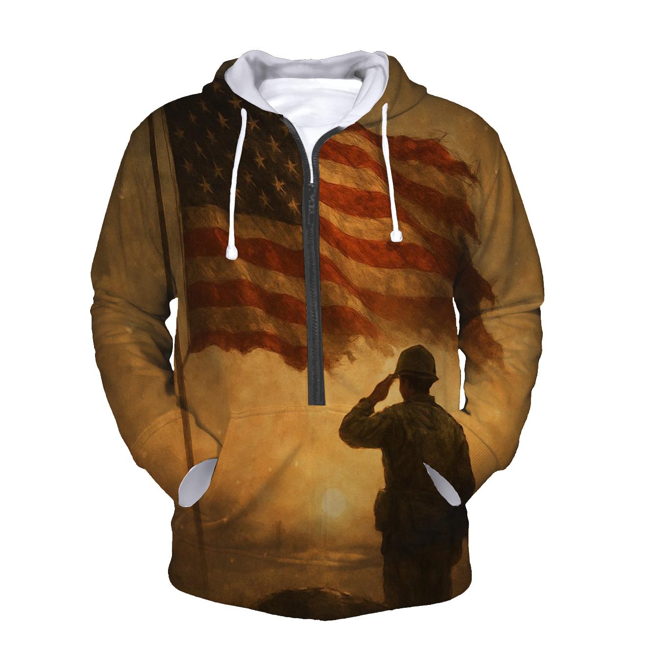 Dawn Honor Flag graphic hoodies
