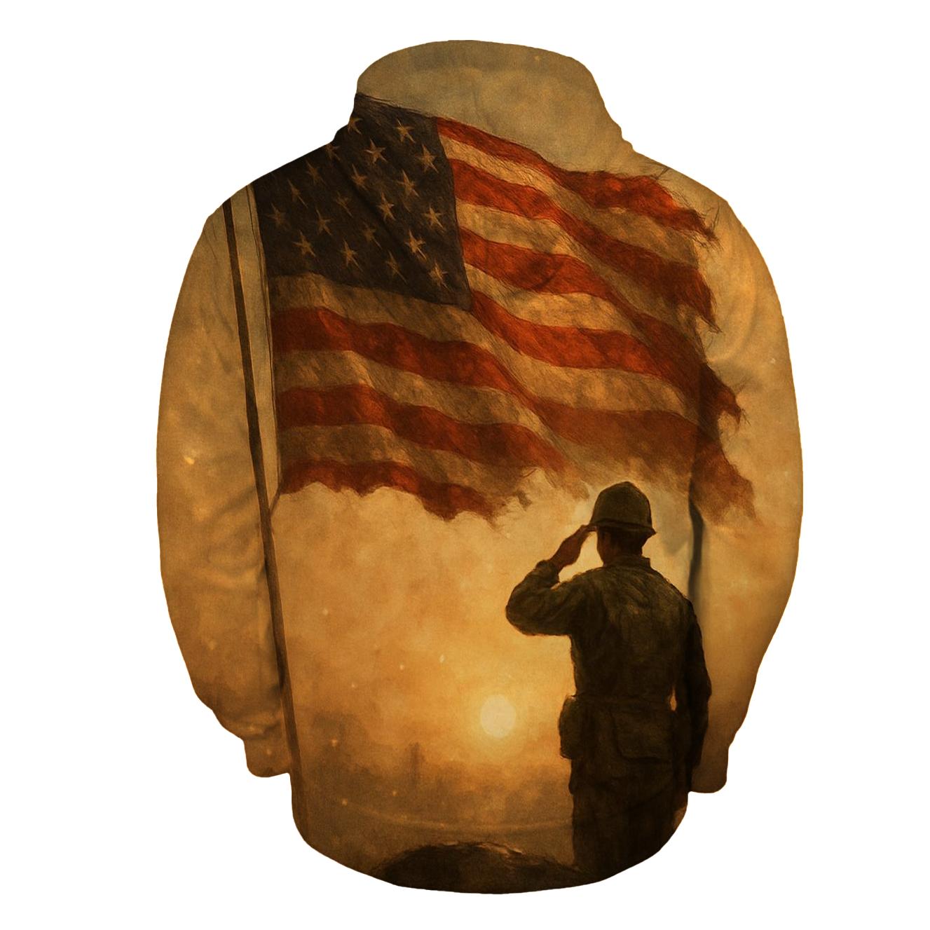 Dawn Honor Flag graphic hoodies