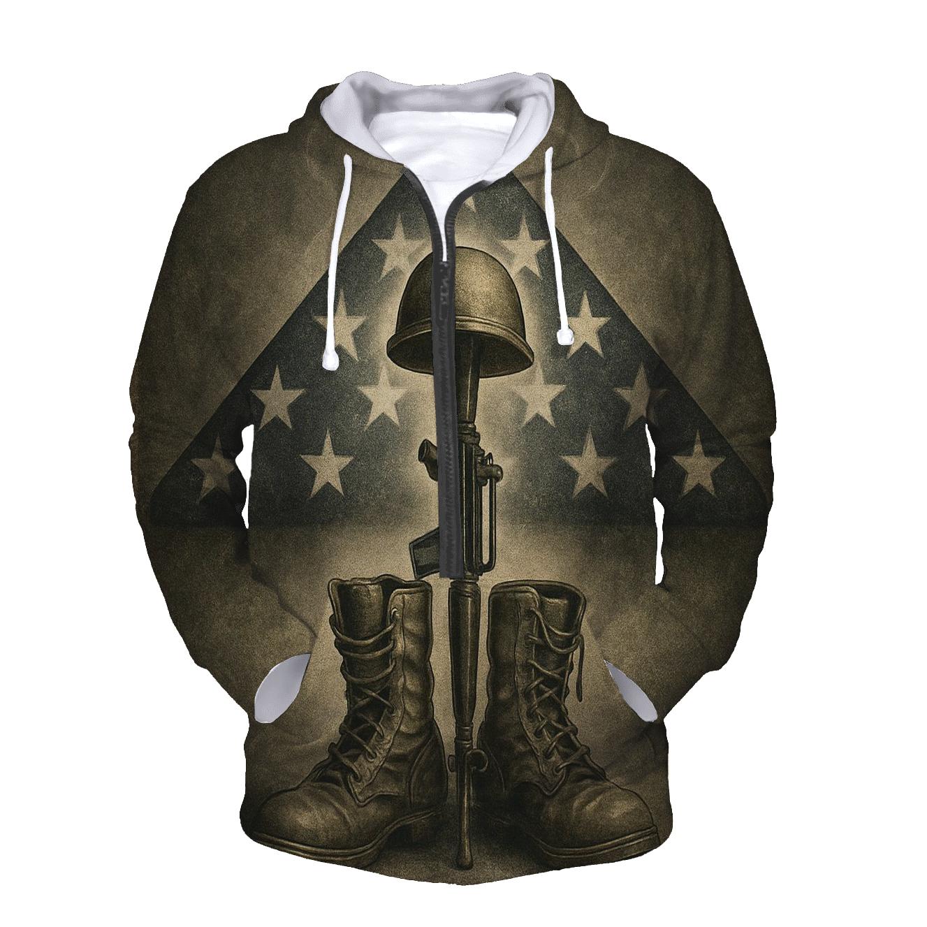 Fallen But Never Forgotten lightweight hoodies