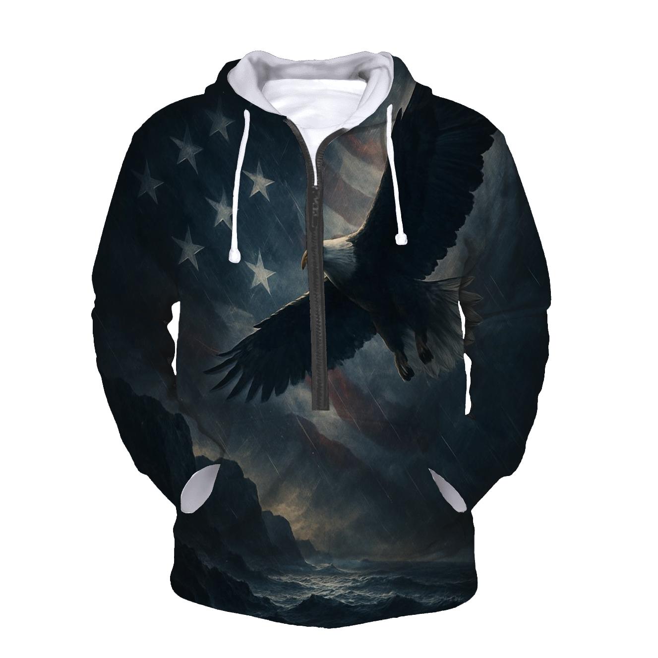 Eagle Watch Over Freedom pullover hoodies
