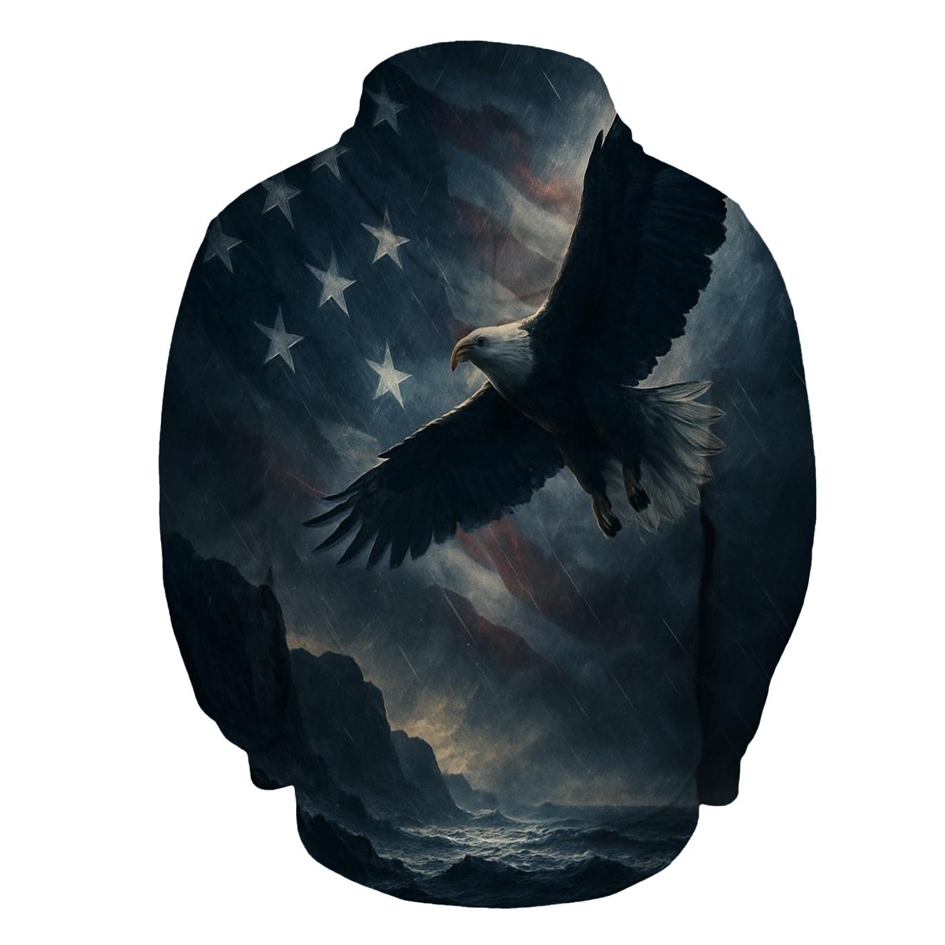 Eagle Watch Over Freedom pullover hoodies