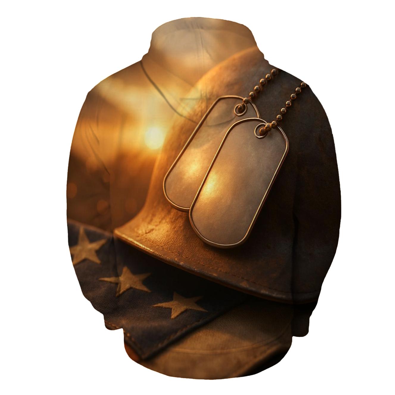 Dog Tags At Sunset designer hoodies