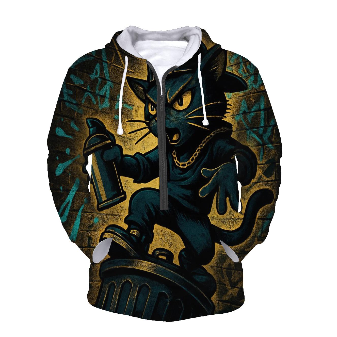 Graffiti Alley Stray heavyweight hoodies