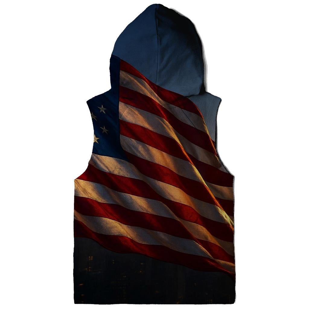 Waving Stars And Stripes Tapestry printed hoodies