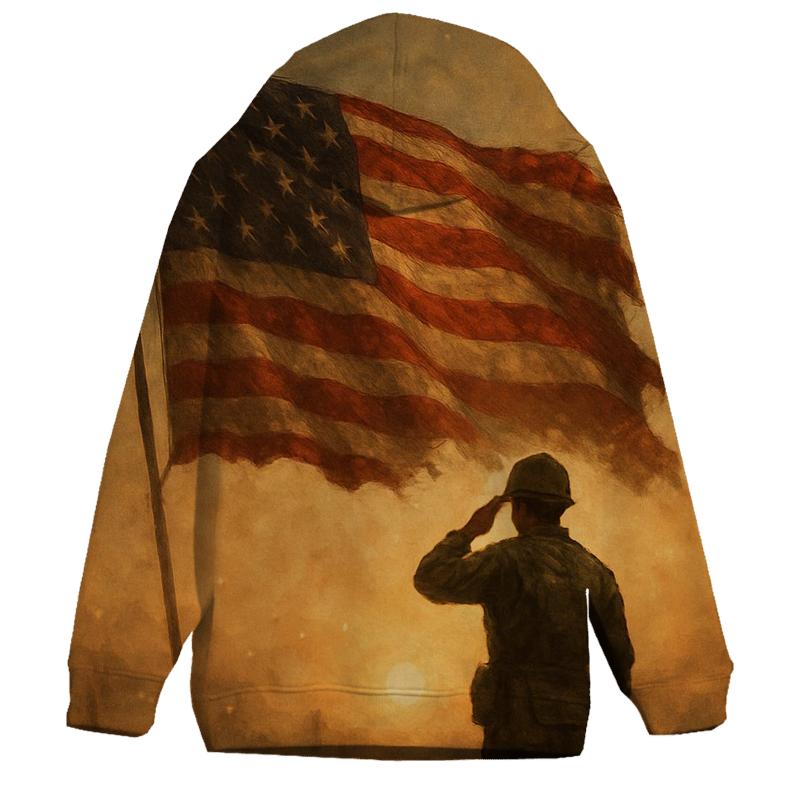 Dawn Honor Flag lightweight hoodies