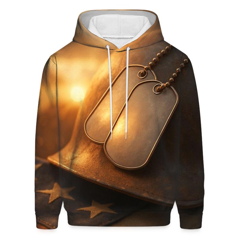 Dog Tags At Sunset hoodie designs