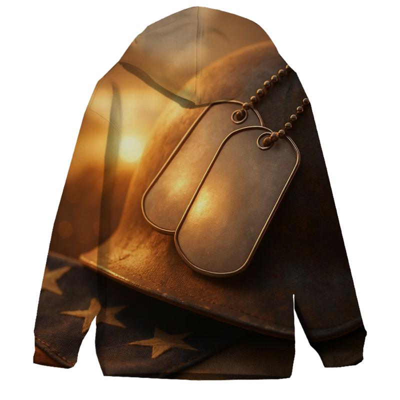 Dog Tags At Sunset hoodie designs