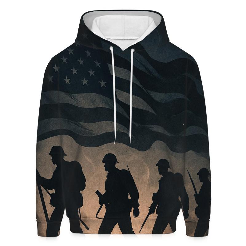 Flagwave Silhouette March pullover hoodies