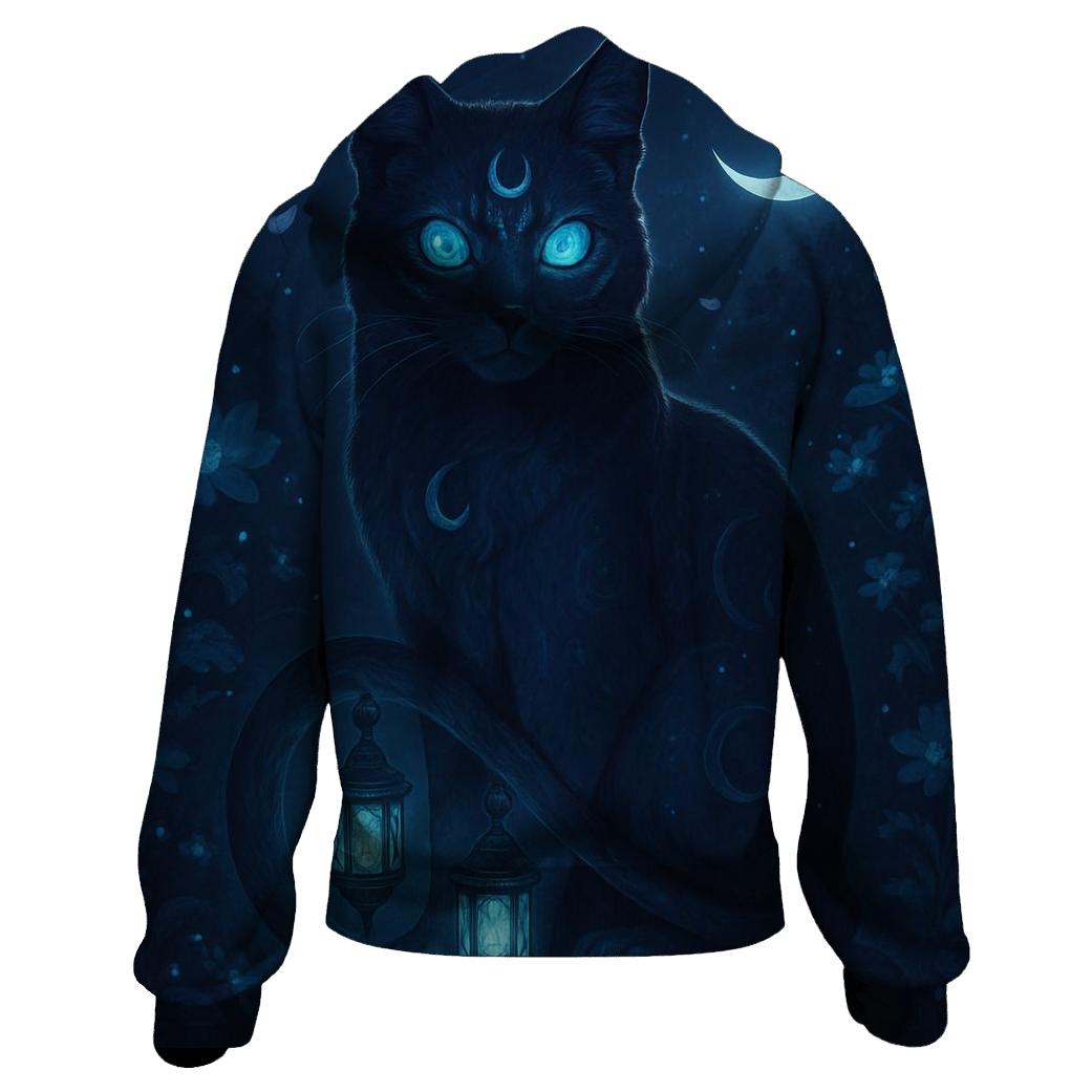 Mystic Guardian Of The Moon Garden zip-up hoodies