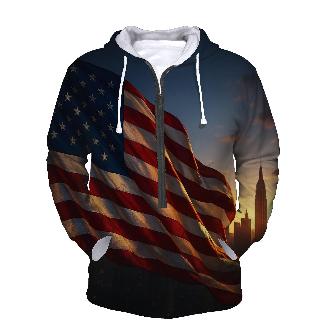Waving Stars And Stripes Tapestry hoodie trends
