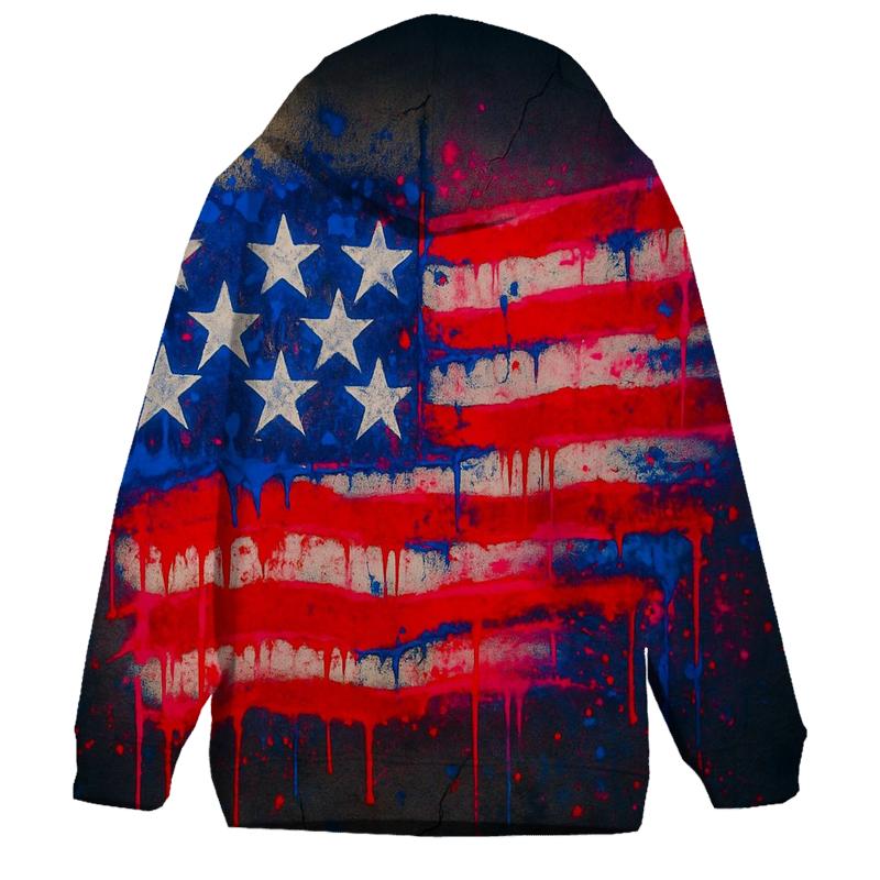 Graffiti Flag Pulse premium hoodies