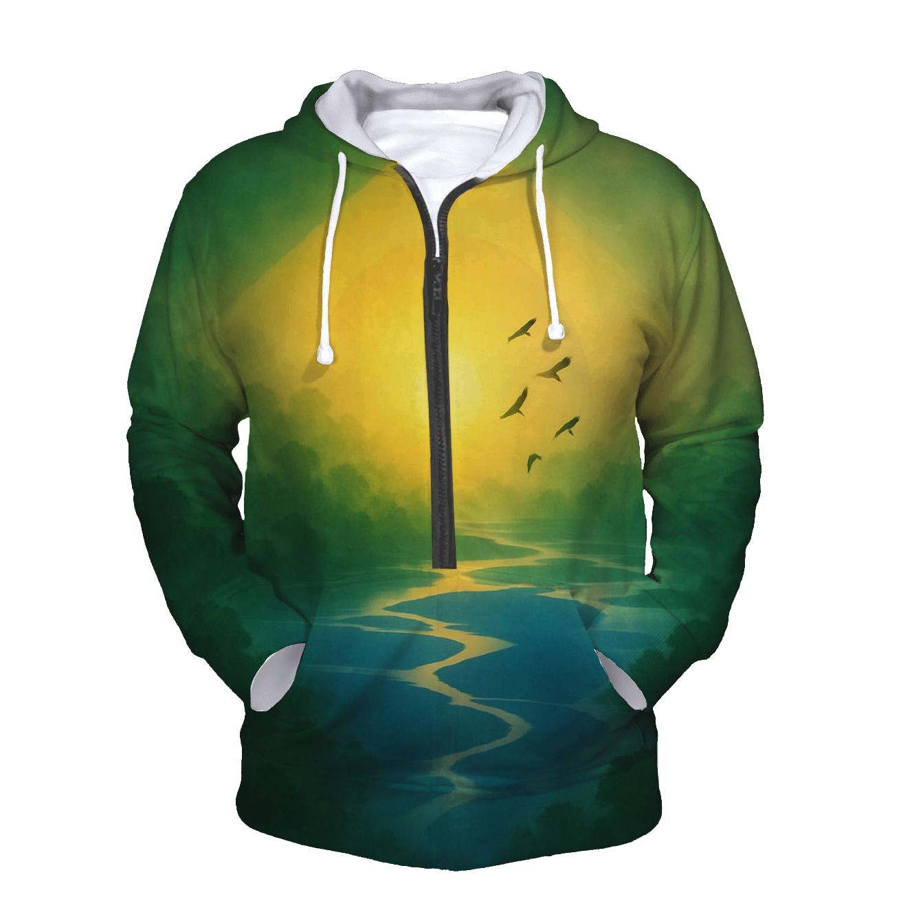 Verdant Brazil Horizon graphic hoodies