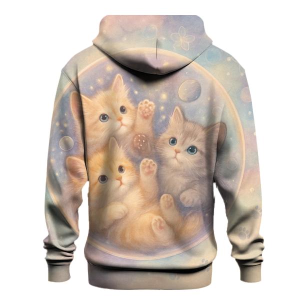 Cosmic Dreaming Kittens lightweight hoodies