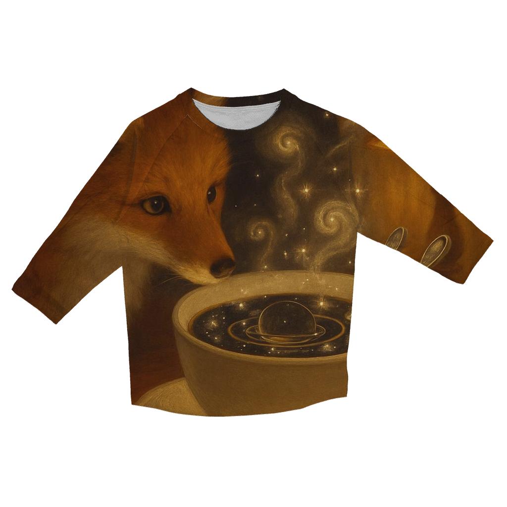 Teacup Planetarium Fox trendy 3/4 sleeve tops