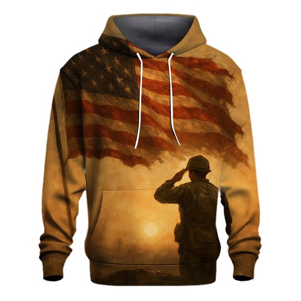 Dawn Honor Flag embroidered hoodies