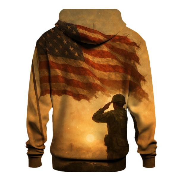 Dawn Honor Flag embroidered hoodies