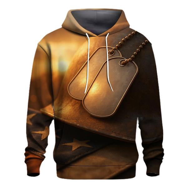 Dog Tags At Sunset designer hoodies