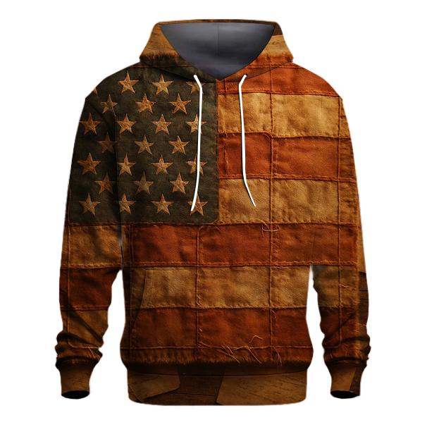 Vintage Freedom Patchwork embroidered hoodies