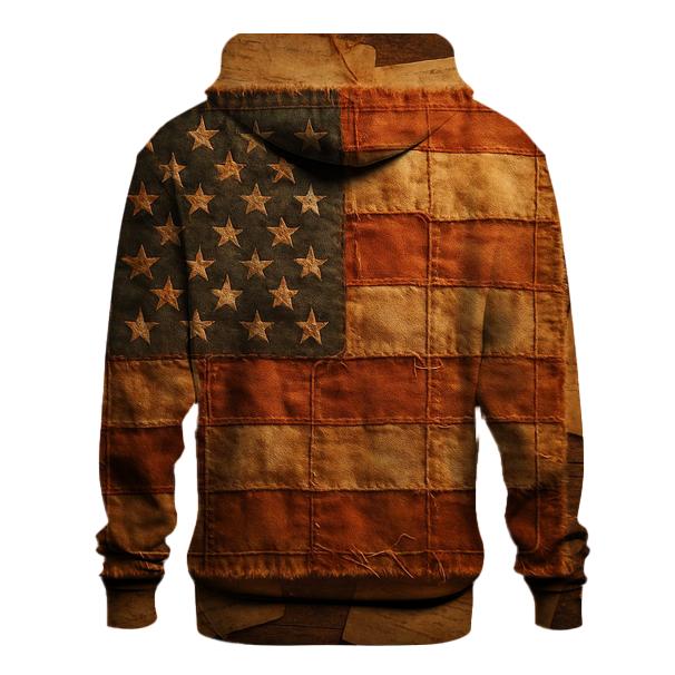 Vintage Freedom Patchwork embroidered hoodies