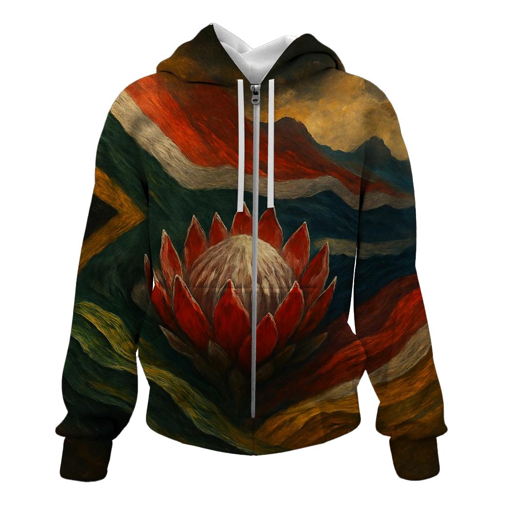 Protea Flag Morph premium hoodies