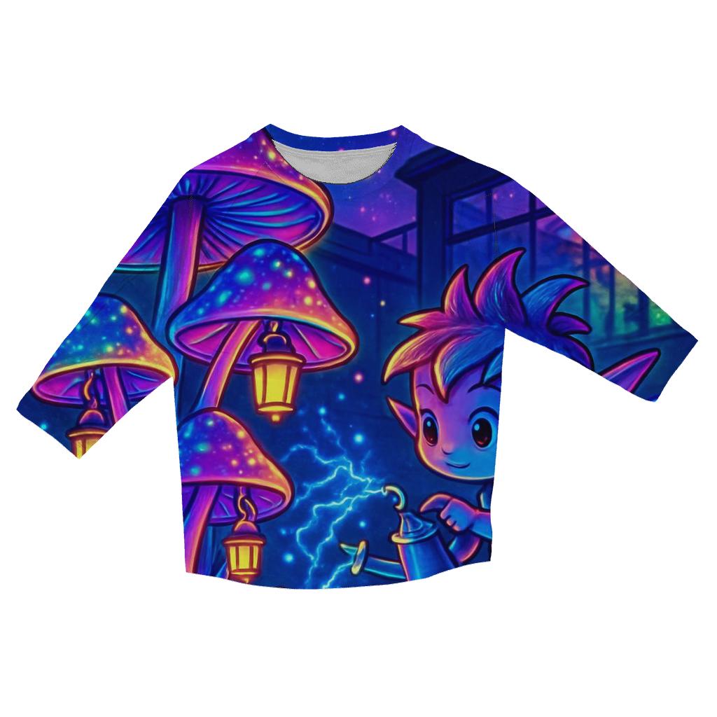 Neon Gardener Sprite cotton quarter sleeve shirts