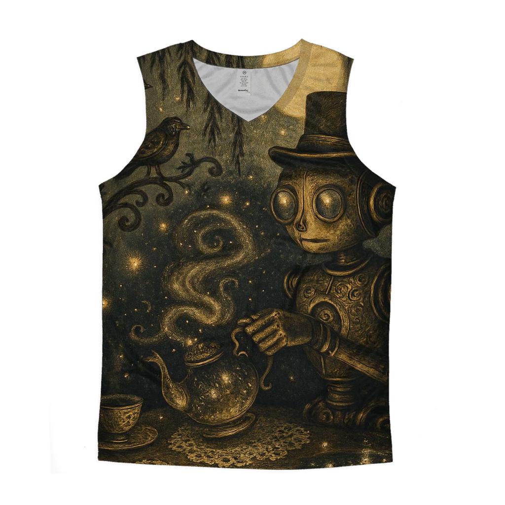 Midnight Tea Automaton trendy fitted tank tops
