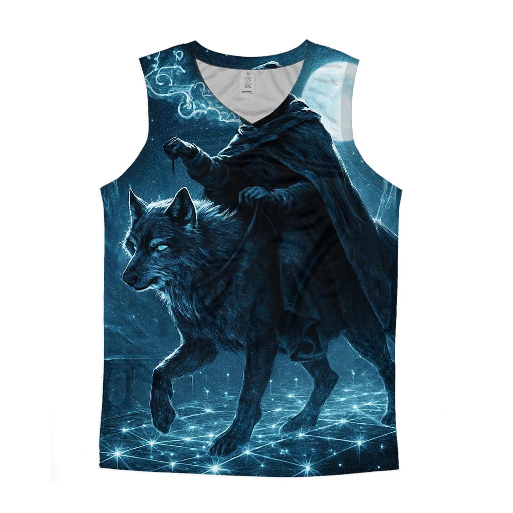 Frostbound Night Rider sports performance tank tops