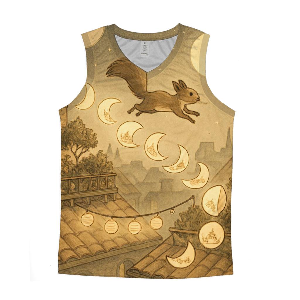Lunar Paper Trail Squirrel trendy fitted tank tops