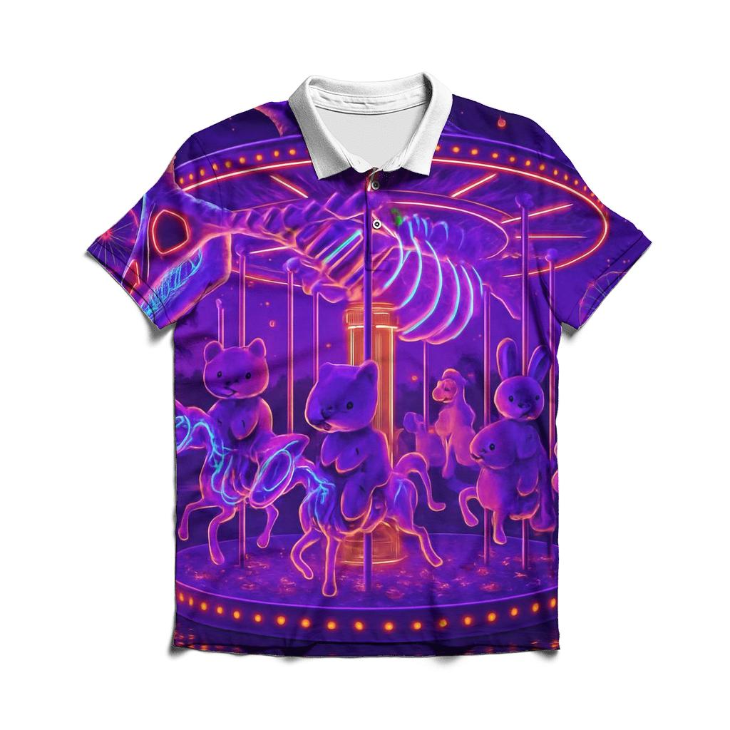 Neon Carousel Leviathan personalized polo shirts