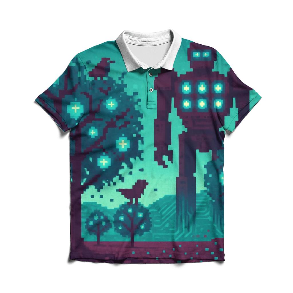 Pixel Orchard Sentinel designer slim fit polos