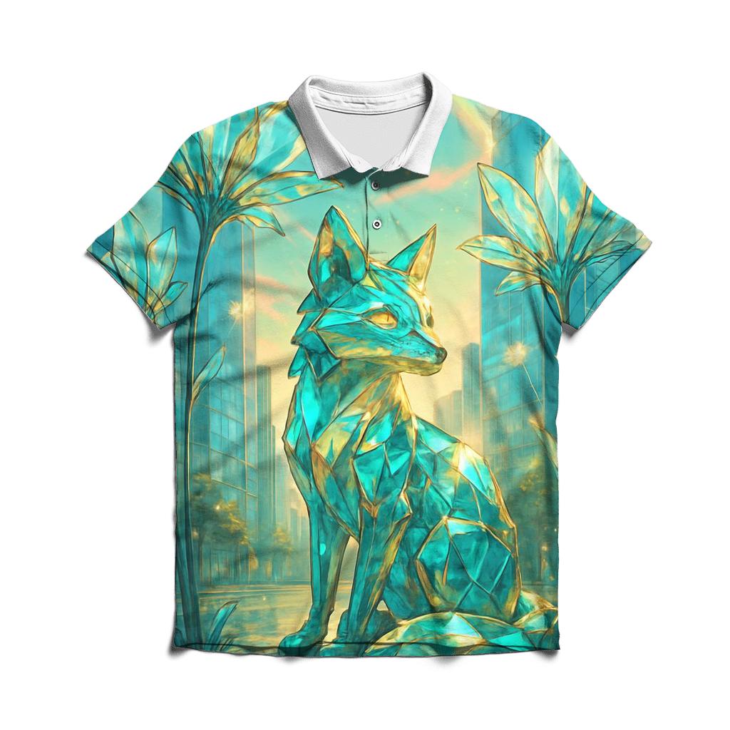 Crystalline City Foxglove premium cotton polo shirts