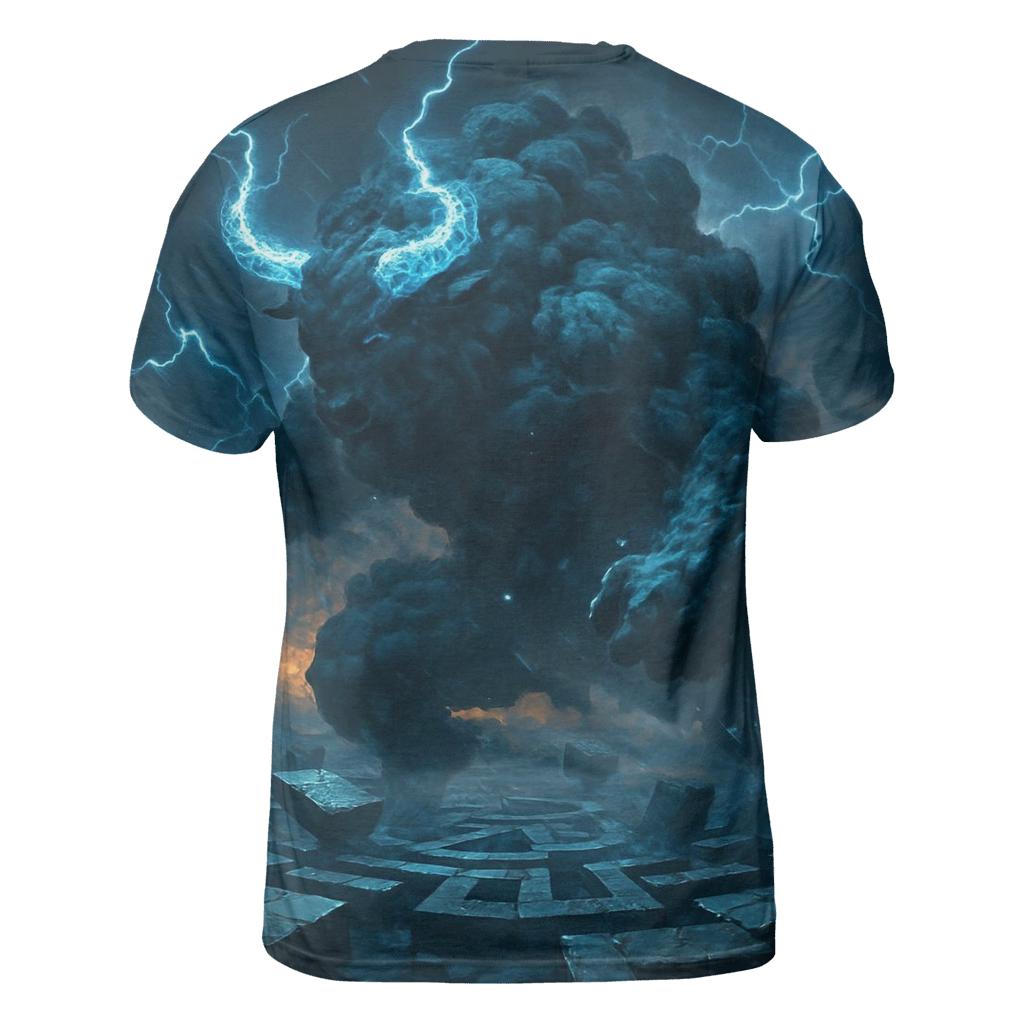 Thunderhead Minotaur artistic all-over print tops