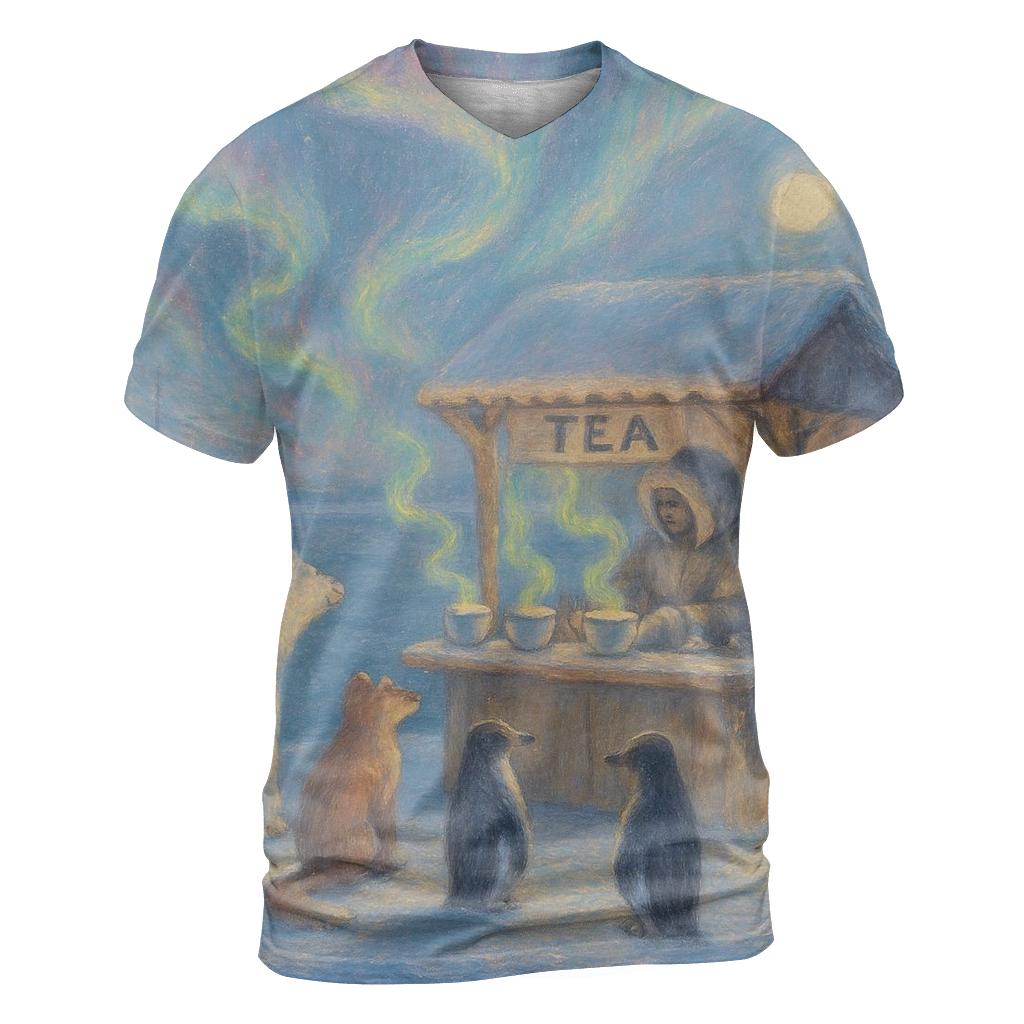 Aurora Tea Stall creative print fashion shirts