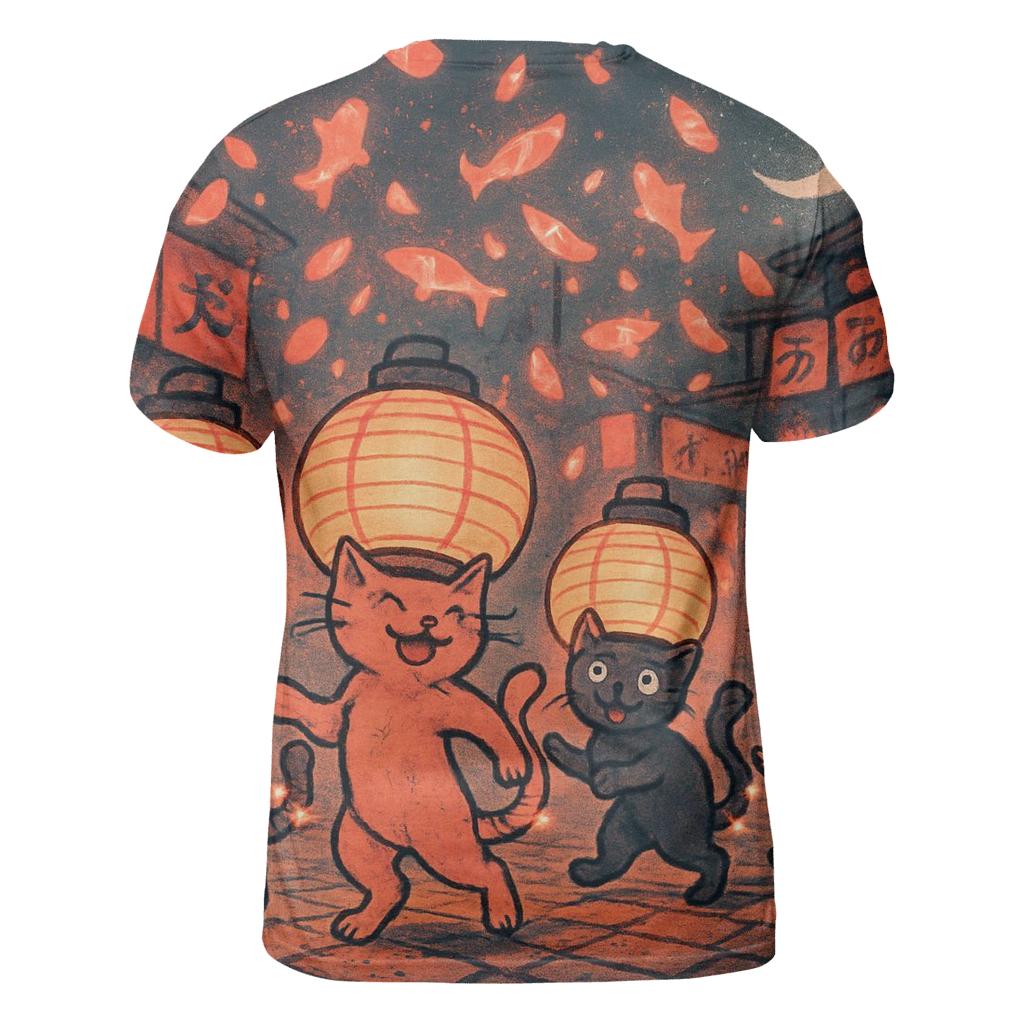 Paper Lantern Cat Brigade unique graphic print tees