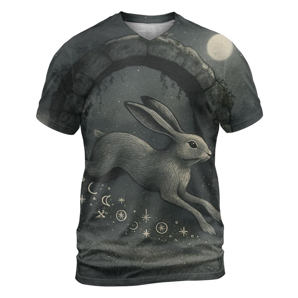 Glyphbound Hare creative print fashion shirts