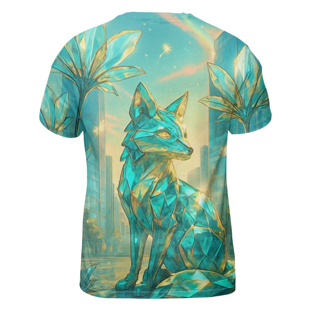 Crystalline City Foxglove unique graphic print tees