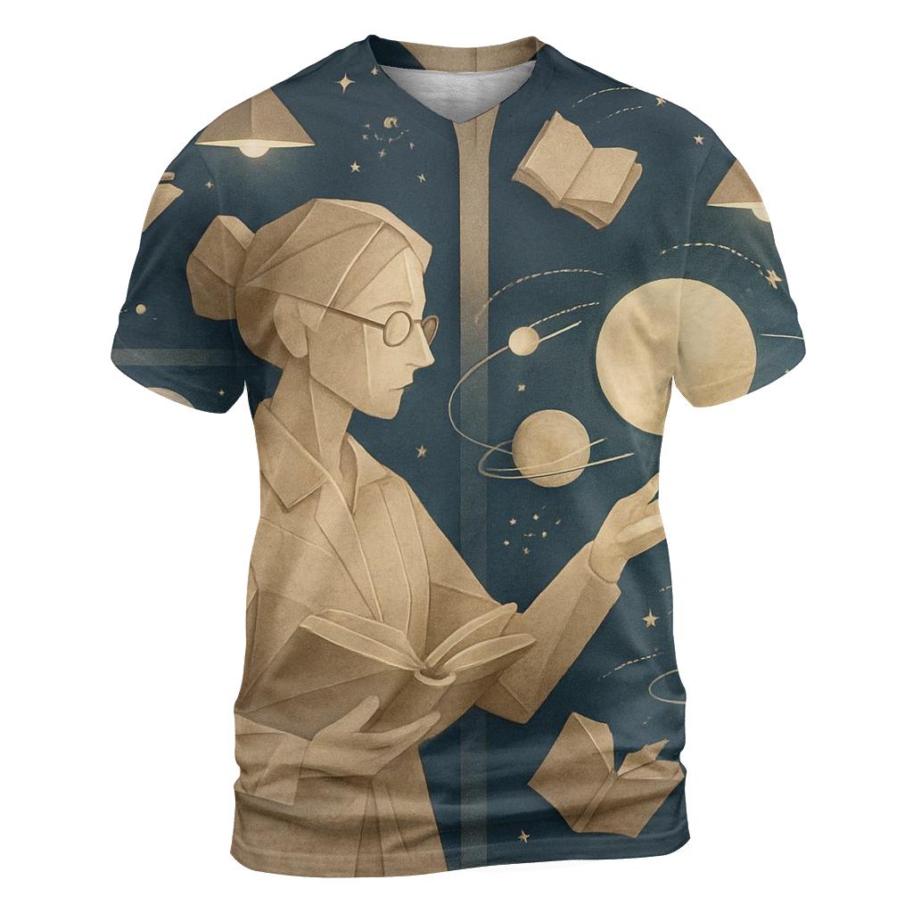 Paper Moon Librarian custom all-over print shirts