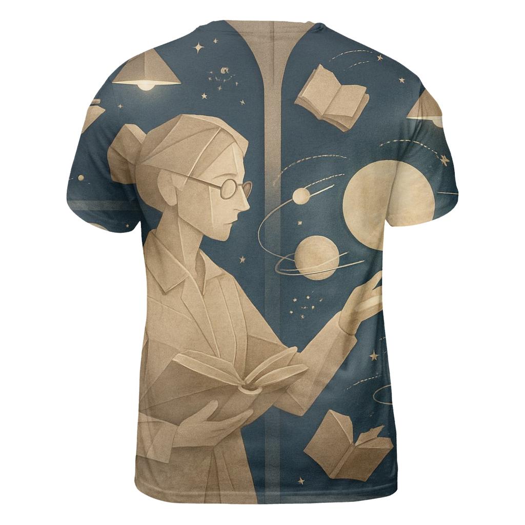 Paper Moon Librarian custom all-over print shirts