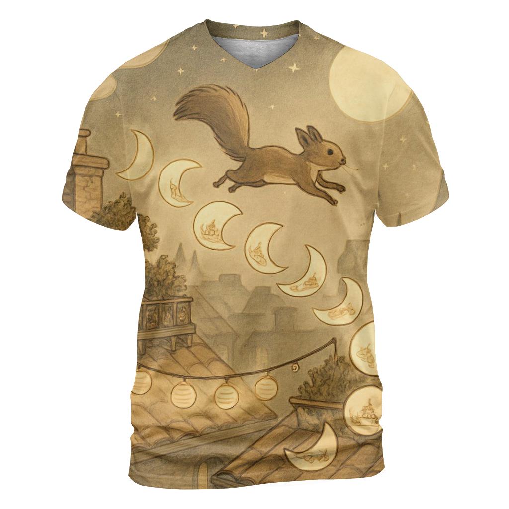 Lunar Paper Trail Squirrel statement graphic shirts