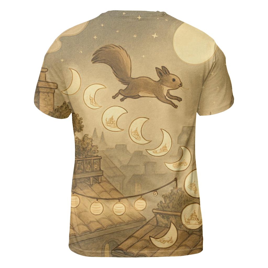 Lunar Paper Trail Squirrel statement graphic shirts