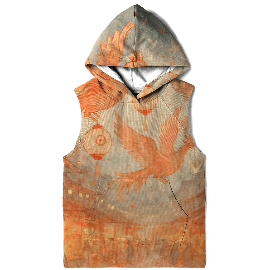 Origami Phoenix Market embroidered hoodies