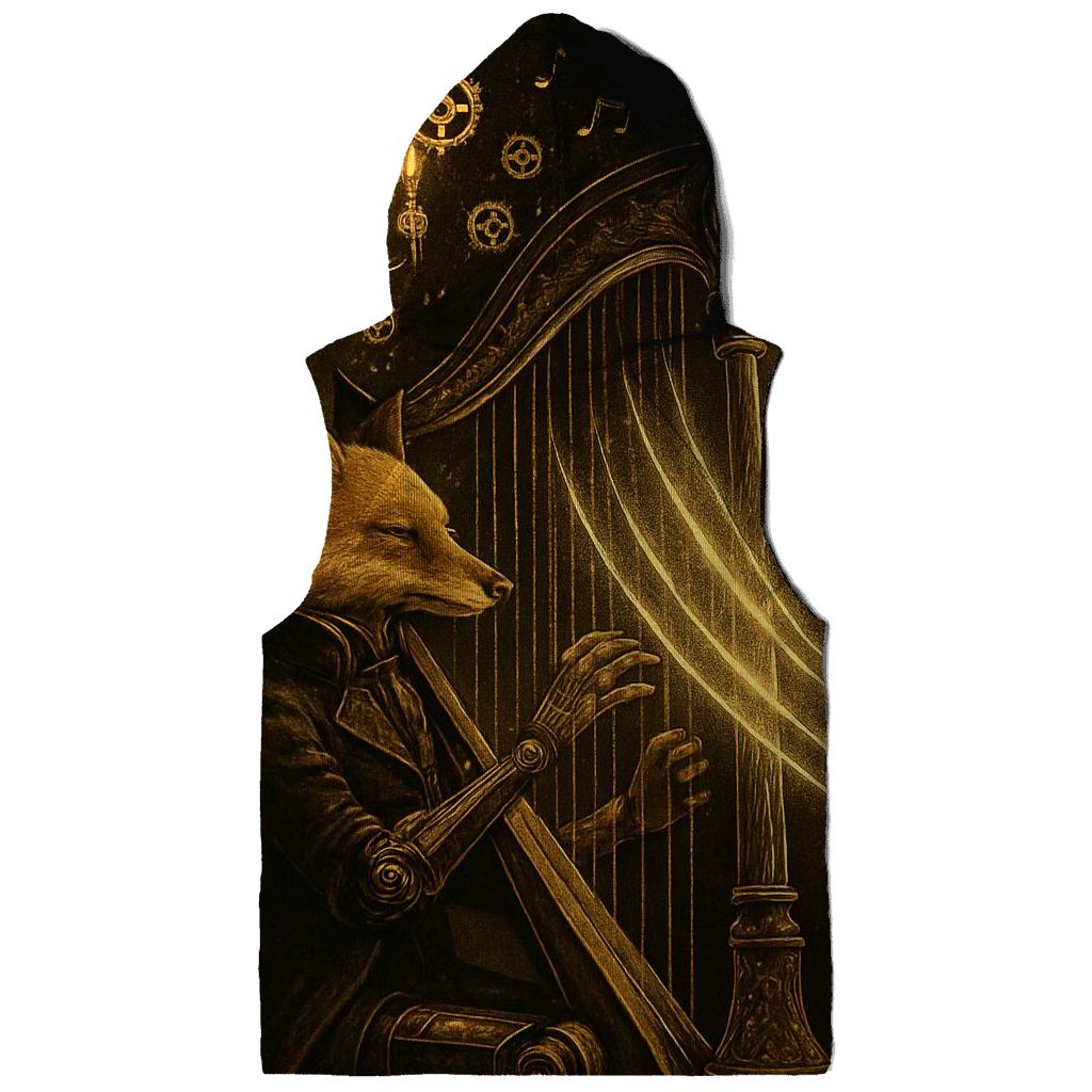 Clockwork Foxglove Harpist zip-up hoodies