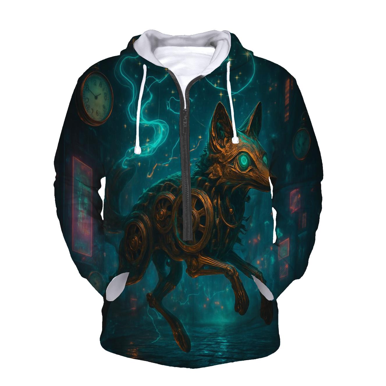 Clockwork Fox Parade graphic hoodies