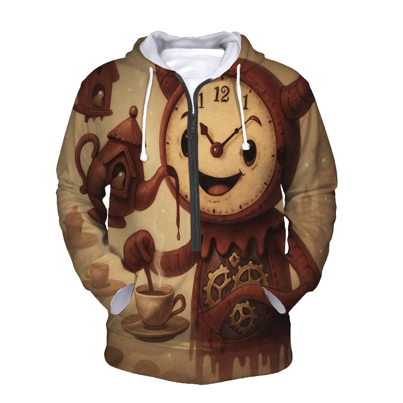 Tea Time Clock Monster custom hoodies