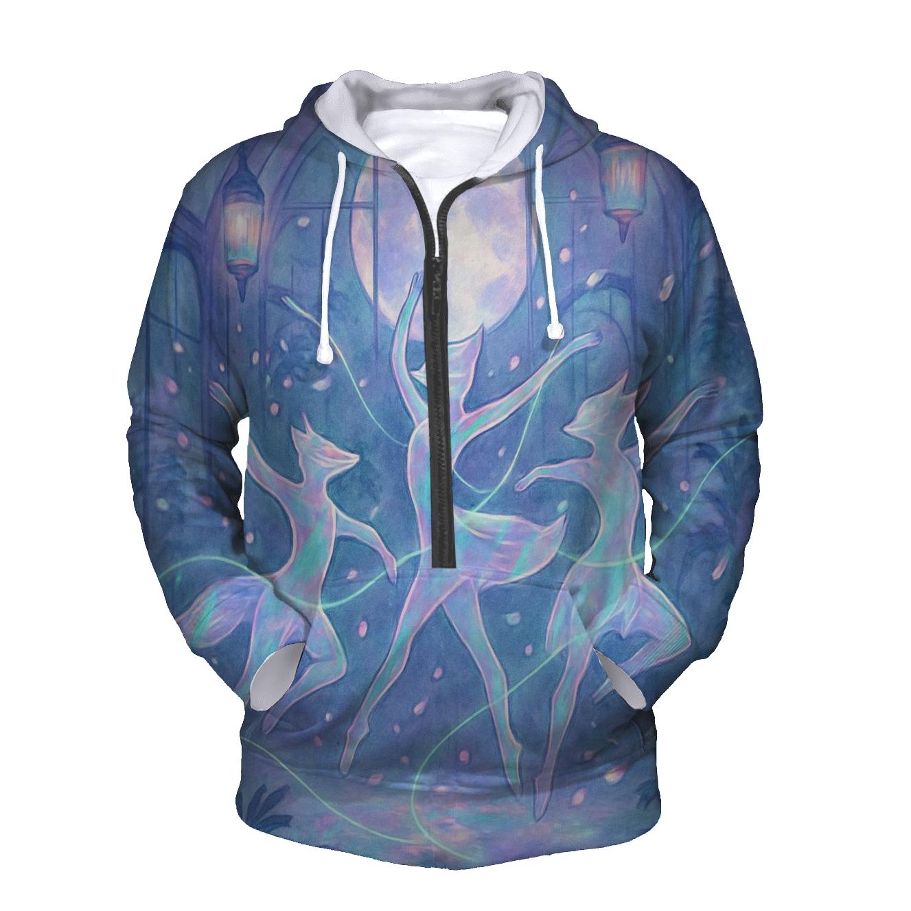 Holographic Ballet Foxes hoodies fashion