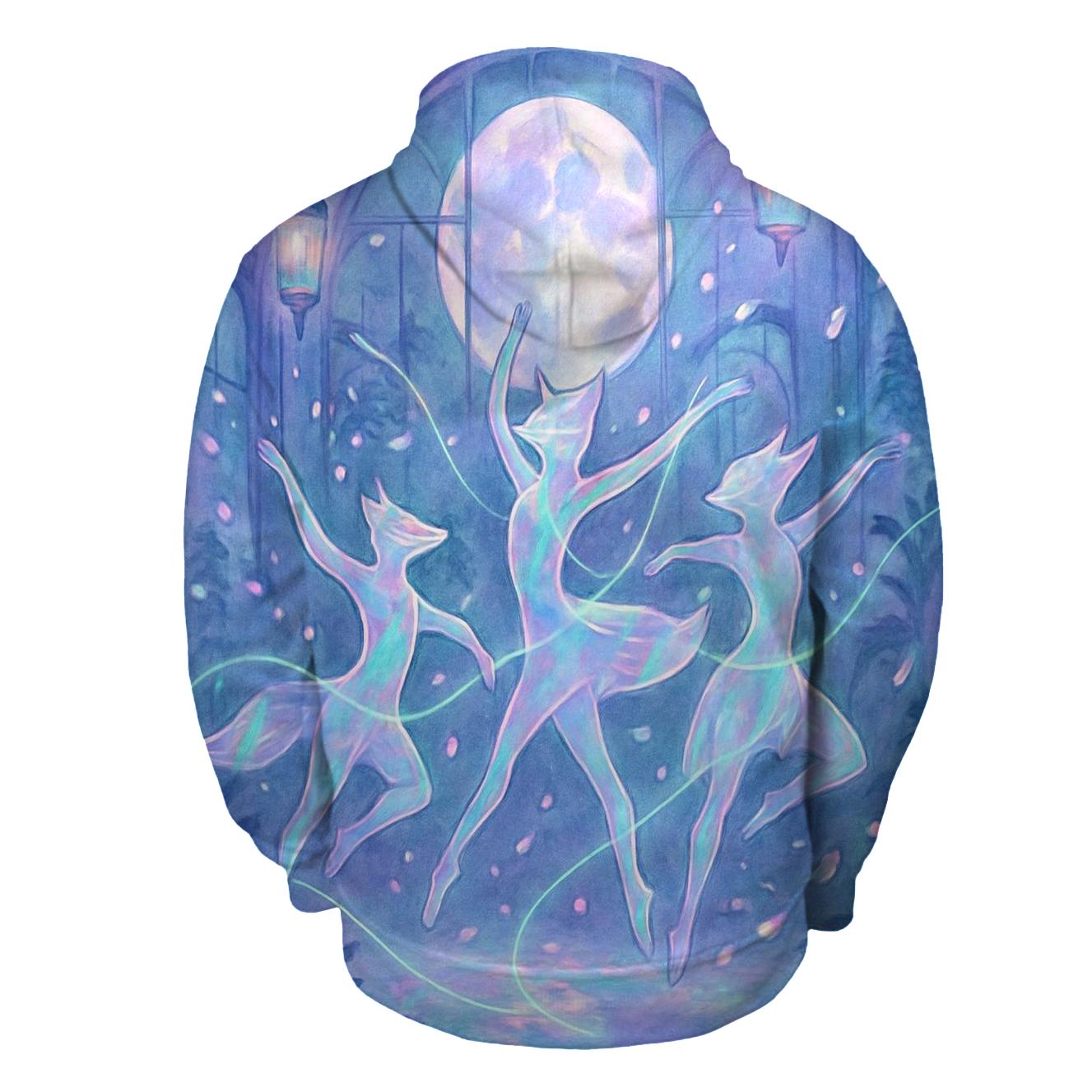 Holographic Ballet Foxes hoodies fashion