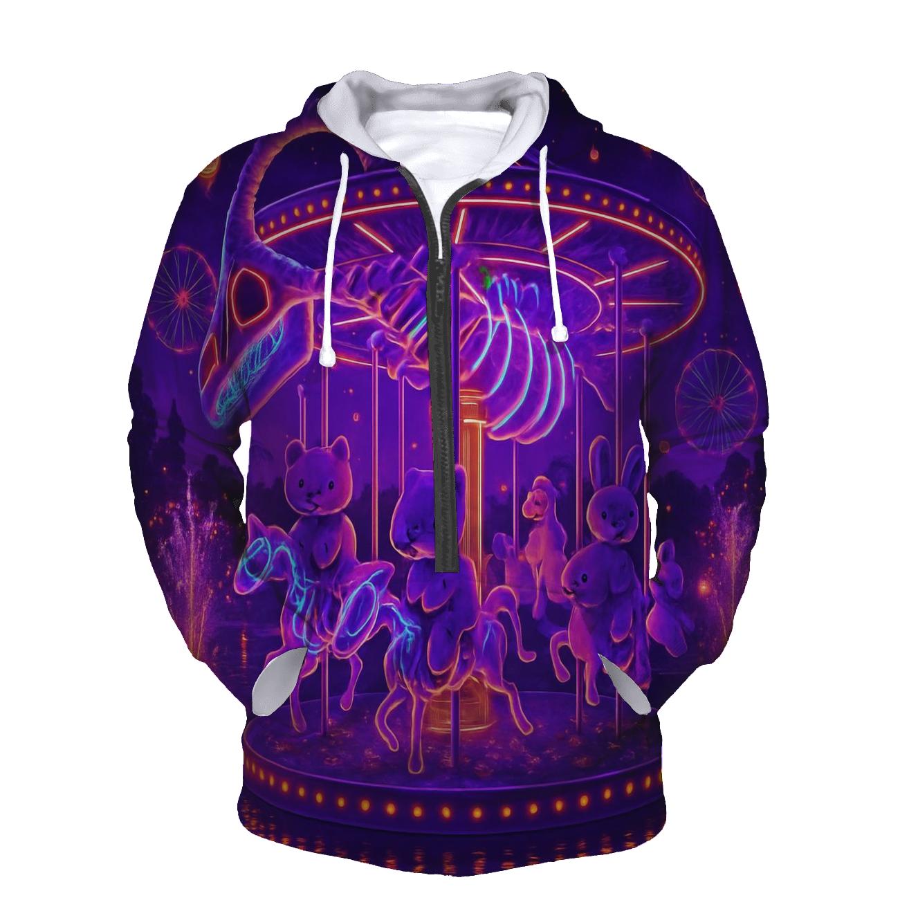 Neon Carousel Leviathan pullover hoodies